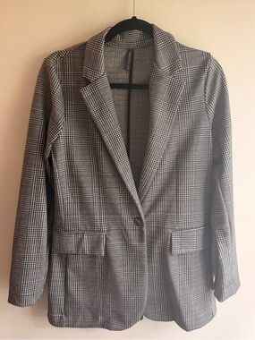 Massini Gray Plaid Blazer